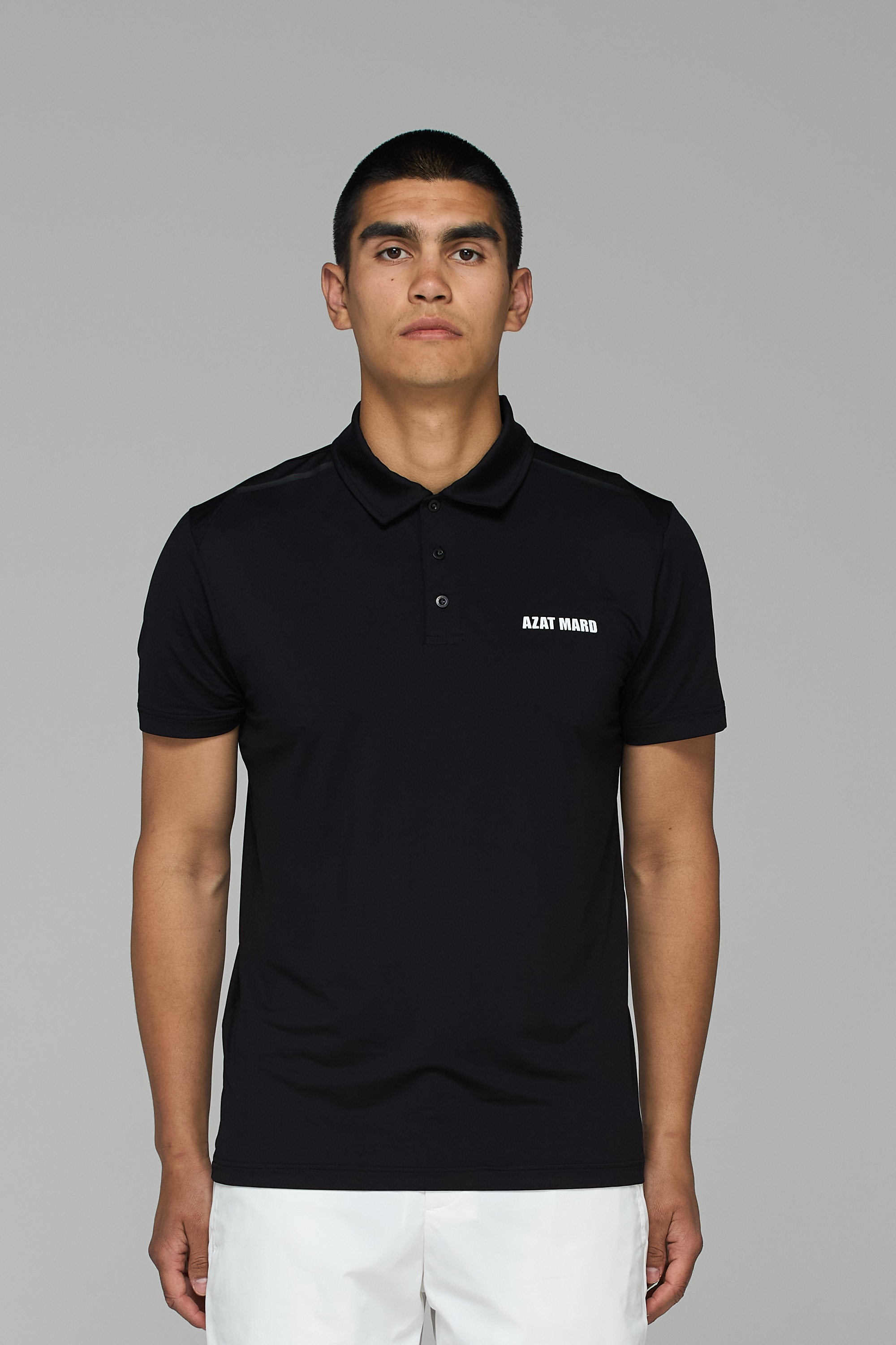 BLACK ACTIVEWEAR POLO