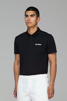 BLACK ACTIVEWEAR POLO