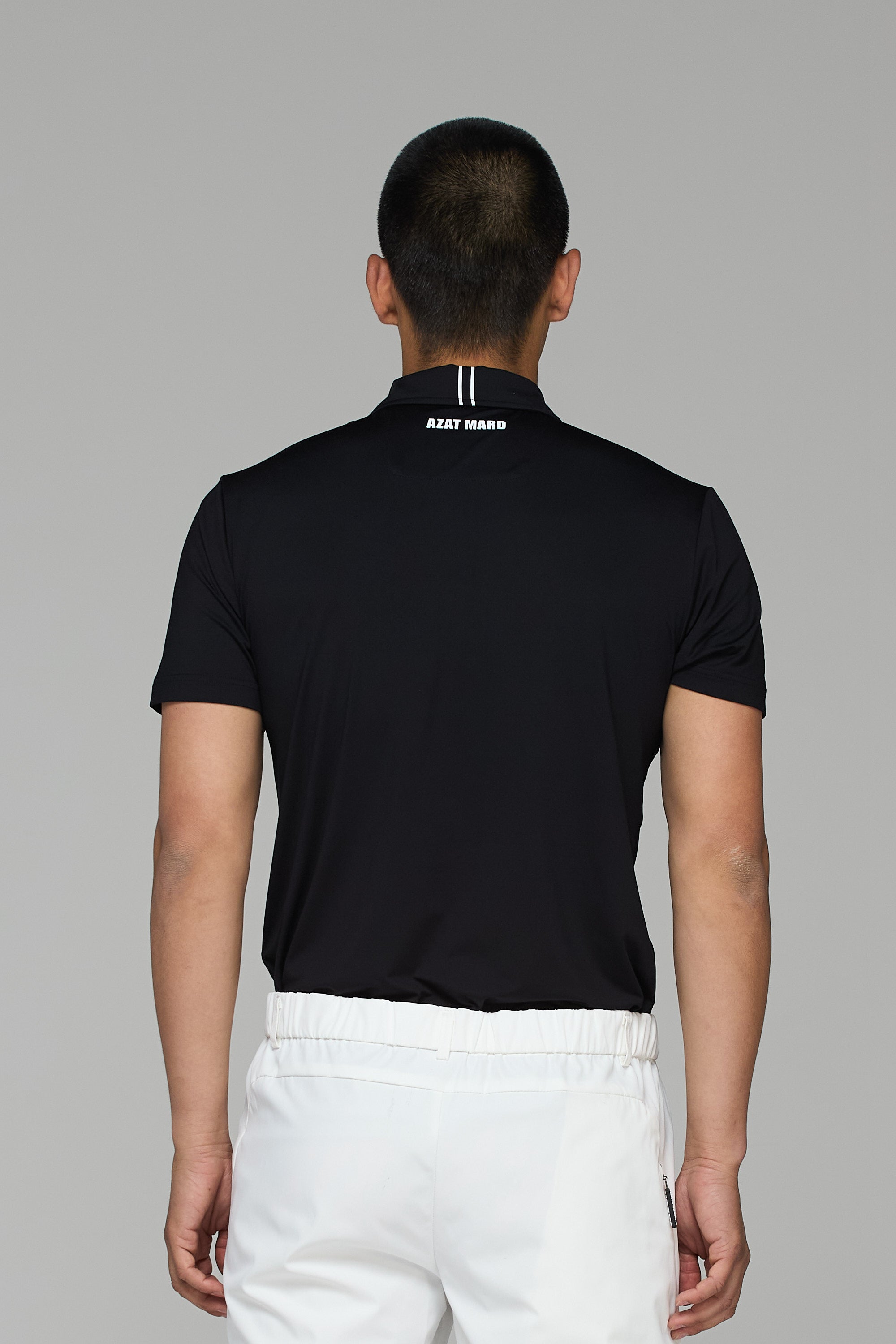 BLACK ACTIVEWEAR POLO