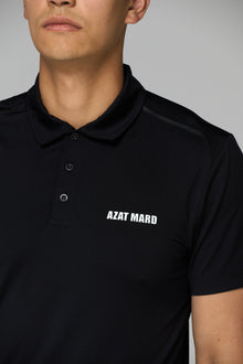 BLACK ACTIVEWEAR POLO