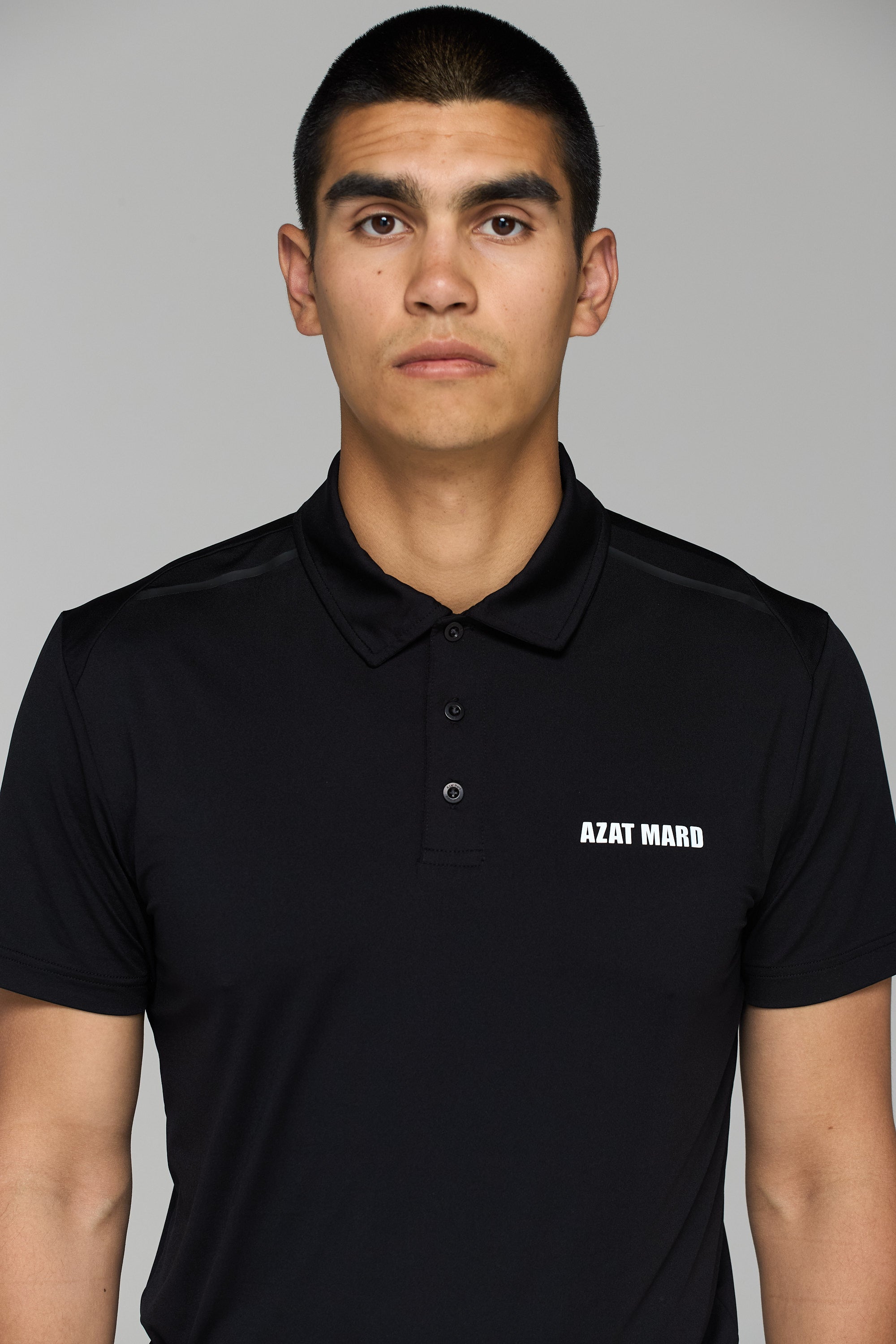 BLACK ACTIVEWEAR POLO