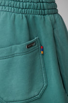 LES GENS WASHED GREEN SHORTS