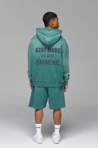 LES GENS WASHED GREEN HOODIE