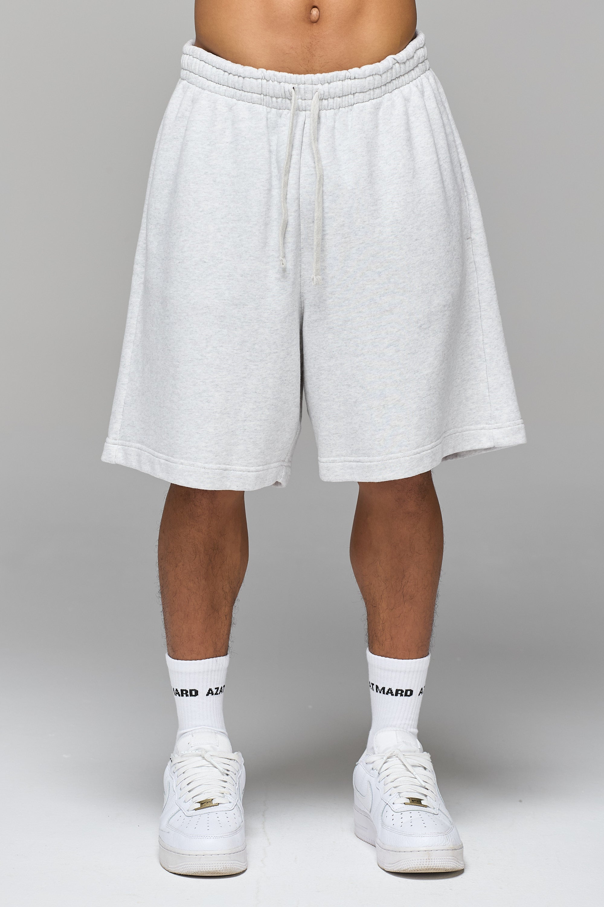 FIGHT CLUB LONG-LENGTH GREY SHORTS