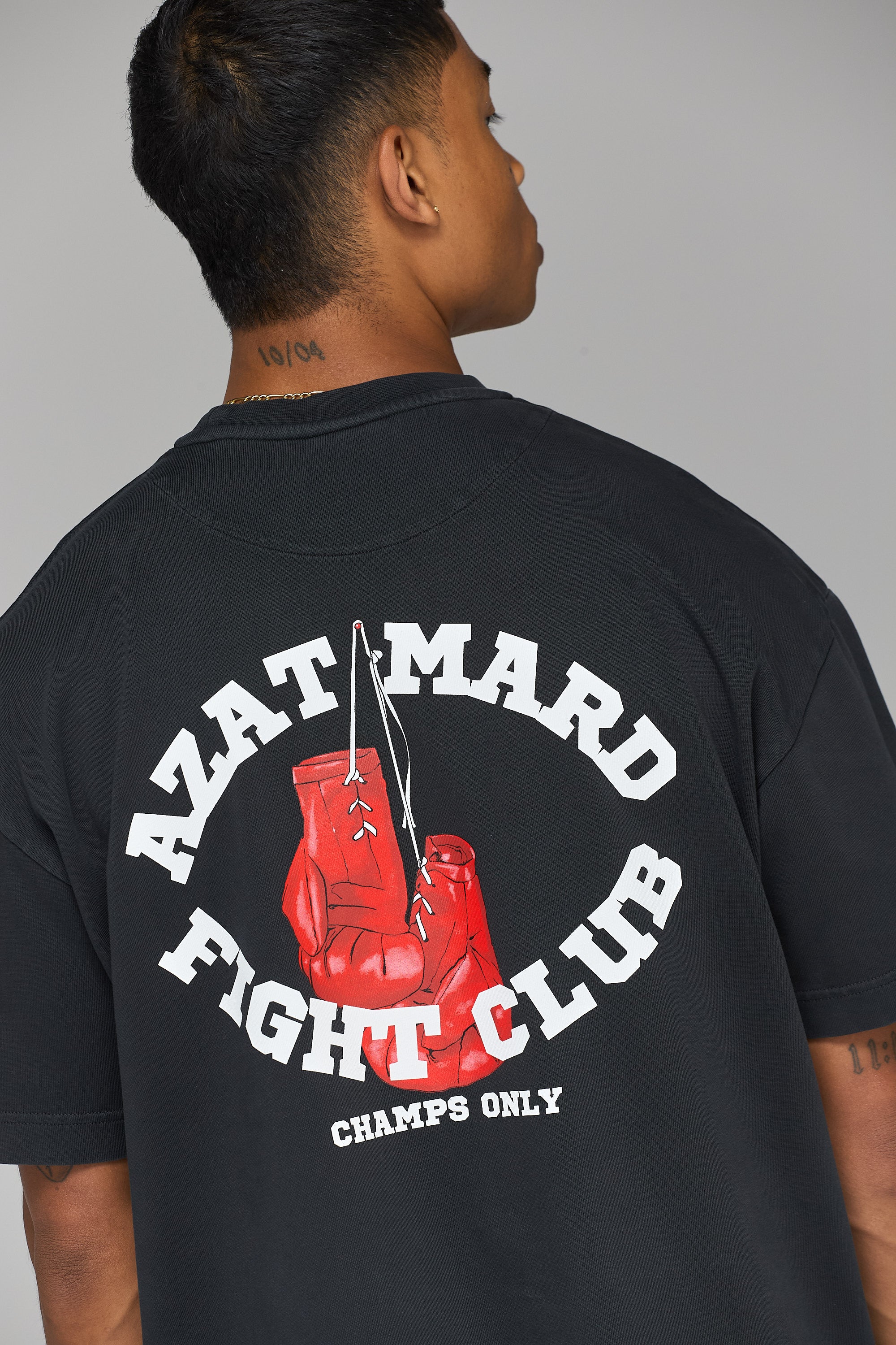 FIGHT CLUB WASHED BLACK T-SHIRT
