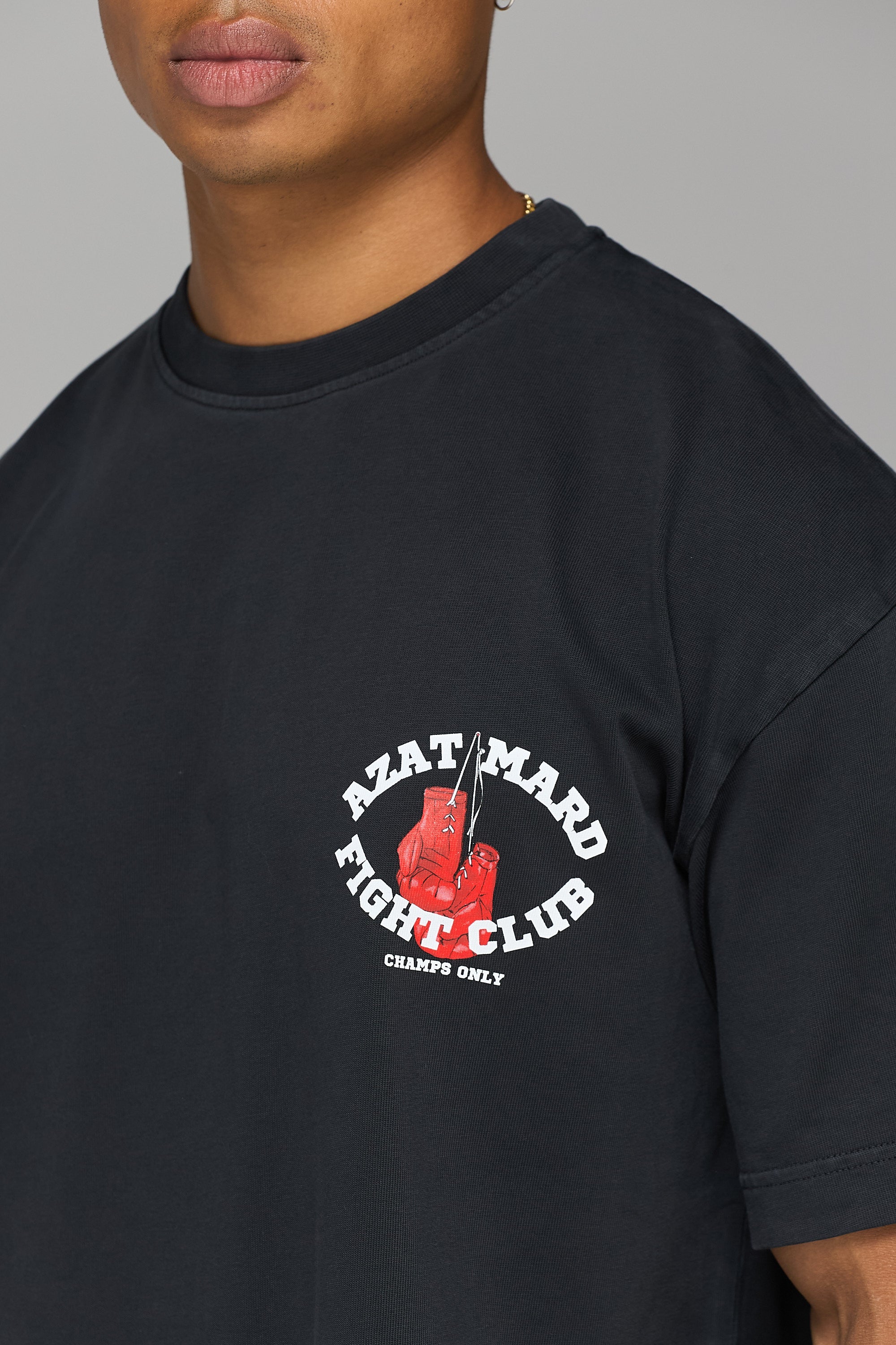 FIGHT CLUB WASHED BLACK T-SHIRT