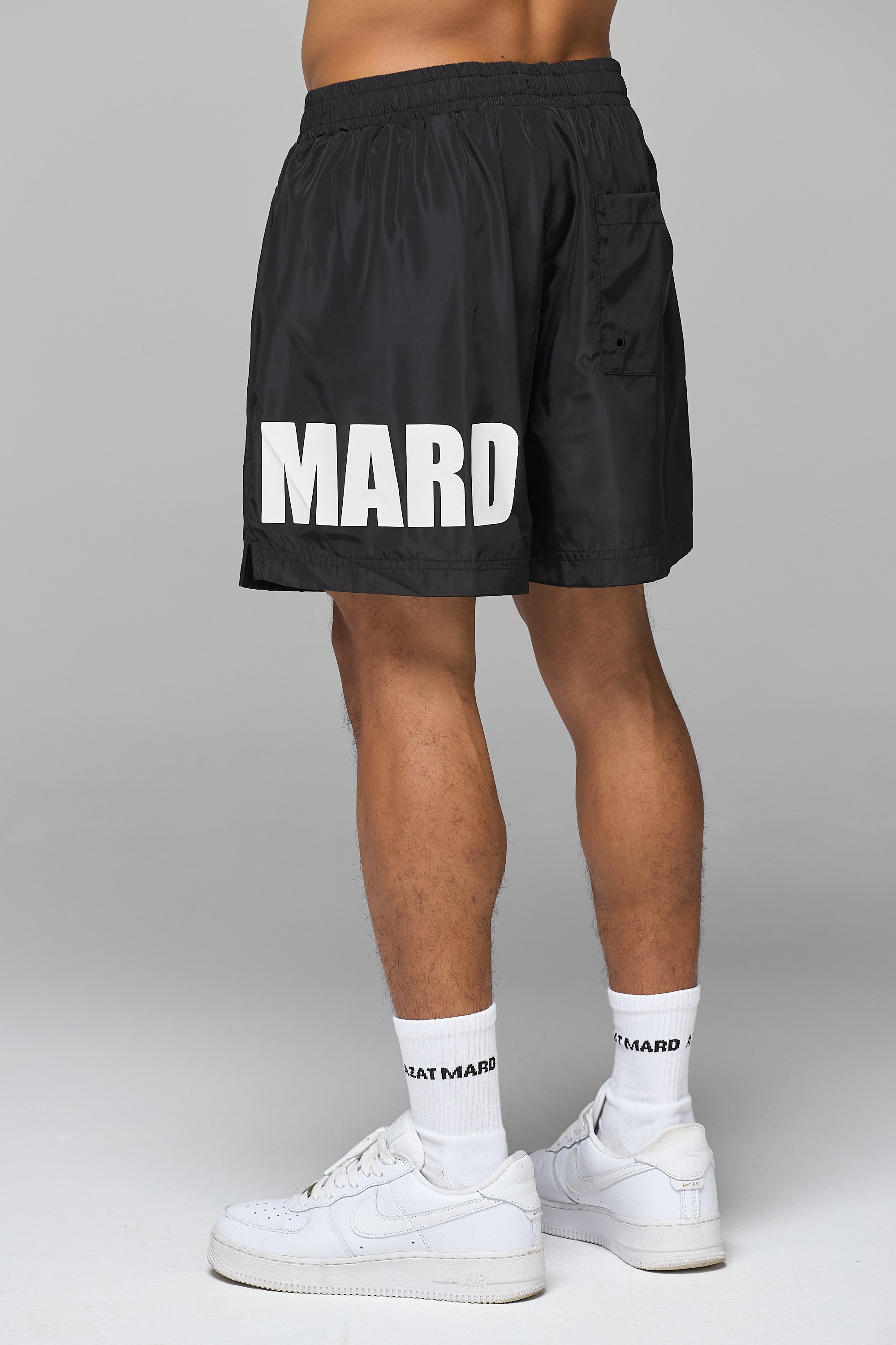 SHORT DE BAIN AVEC LOGO IMPACT NOIR