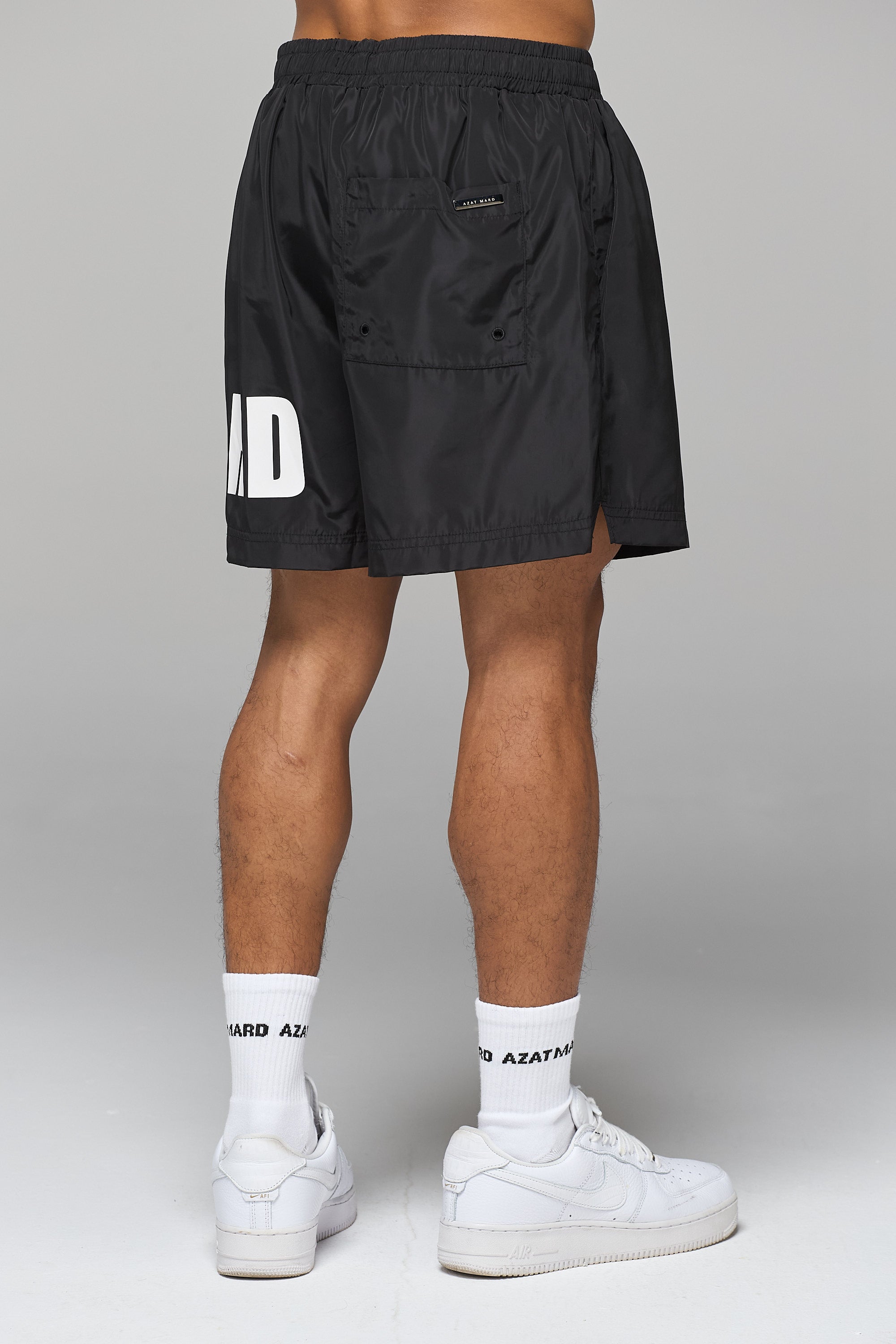 SHORT DE BAIN AVEC LOGO IMPACT NOIR