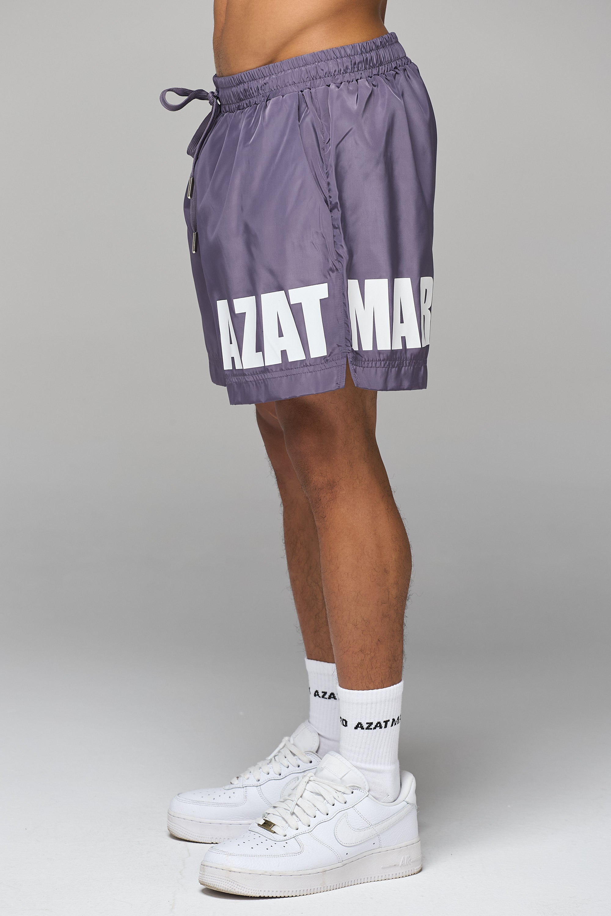 LILAC IMPACT LOGO SWIM SHORT