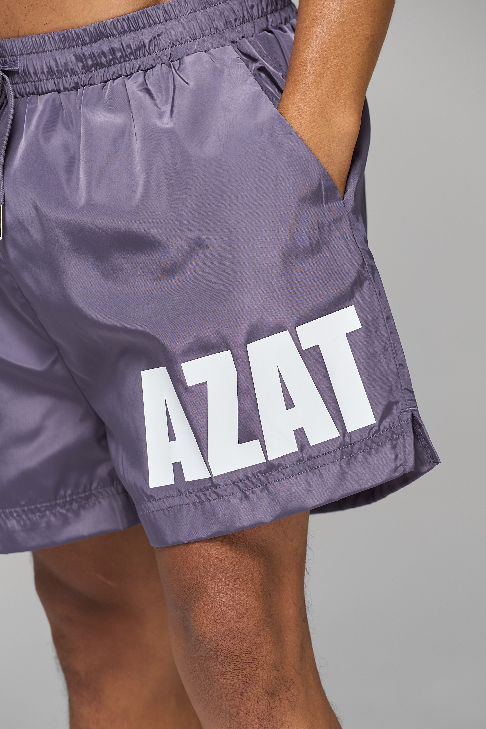 LILAC IMPACT LOGO SWIM SHORT