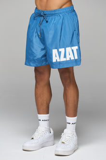 BLUE IMPACT LOGO SWIM SHORT