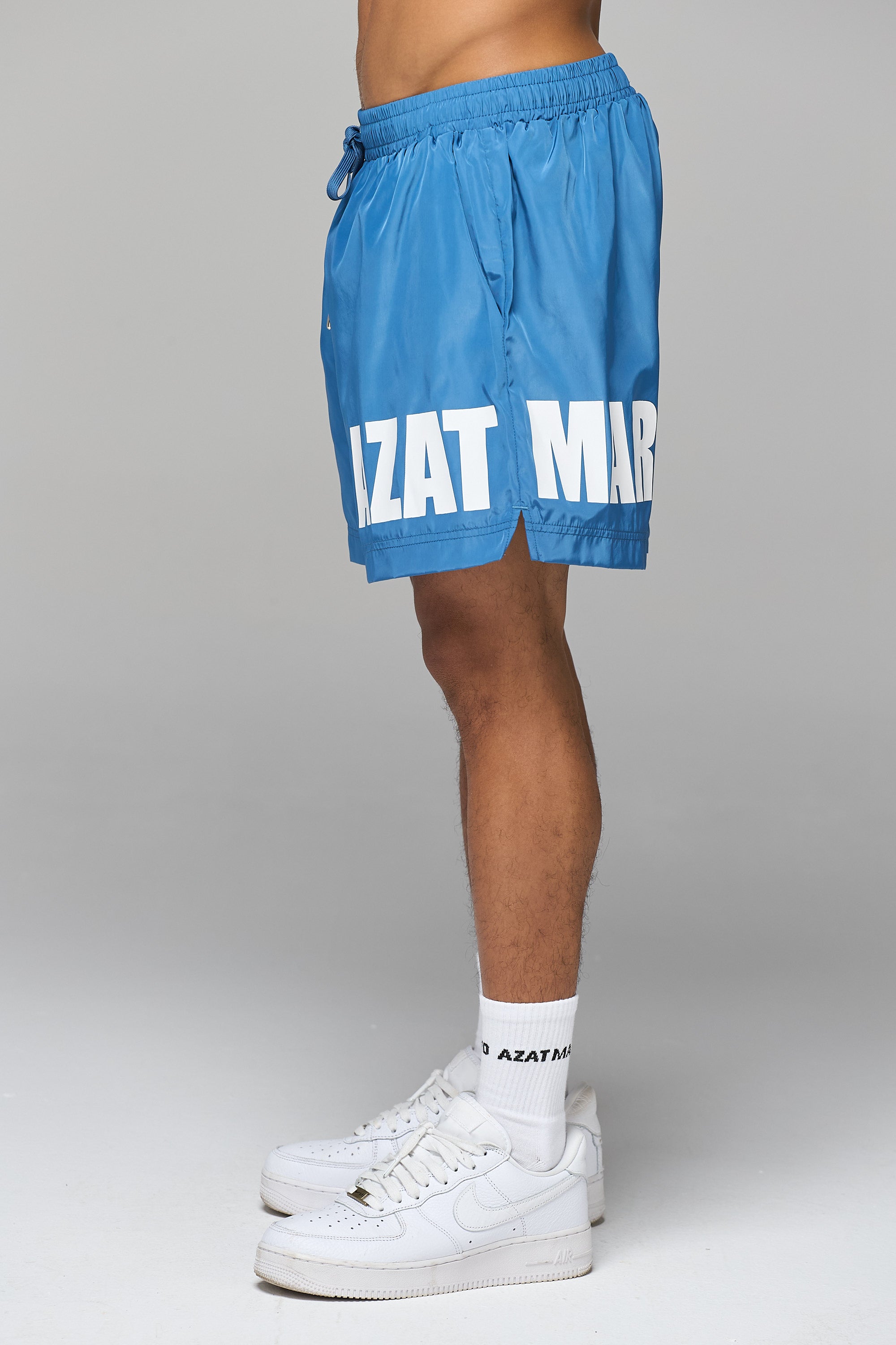 BLUE IMPACT LOGO SWIM SHORT