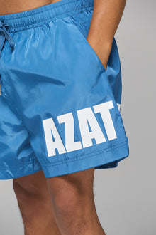 BLUE IMPACT LOGO SWIM SHORT