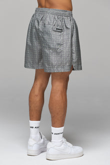 KHAKI ARMENIAN PATTERN SWIM SHORTS