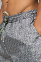 KHAKI ARMENIAN PATTERN SWIM SHORTS