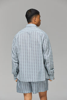 GREY ARMENIAN PATTERN SWIM SHORT