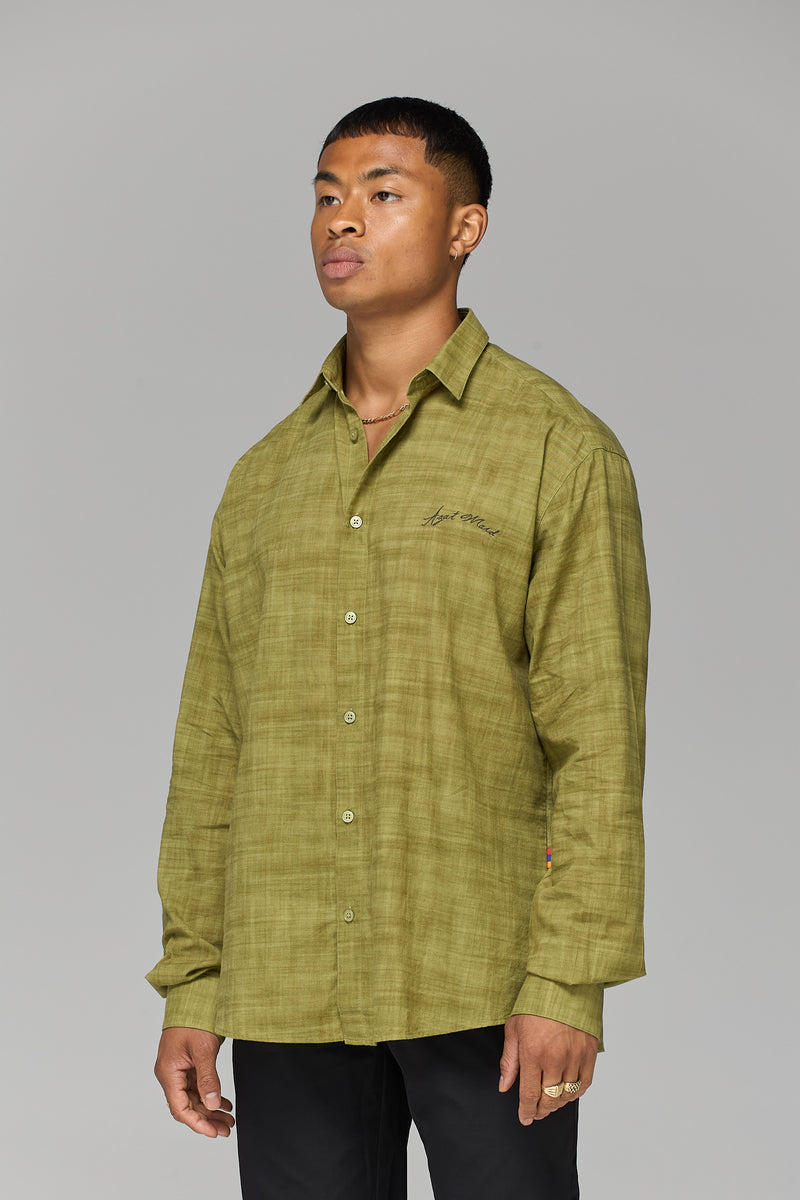 GREEN RELAXED SHIRT