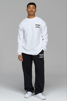 LES GENS BLACK RELAXED STRAIGHT LEG JOGGERS