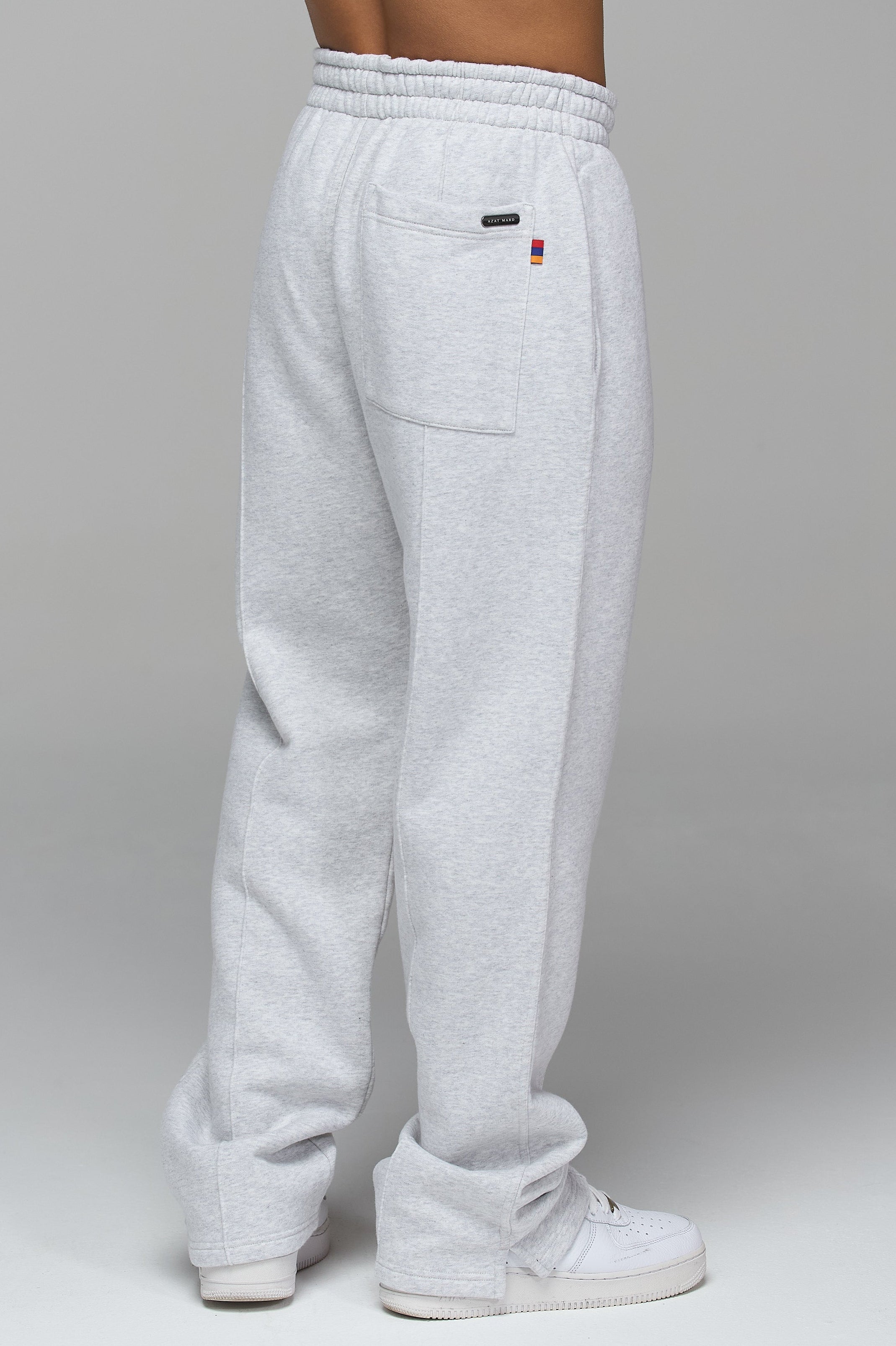 LES GENS MARL GREY RELAXED STRAIGHT LEG JOGGERS