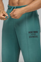 LES GENS WASHED GREEN RELAXED STRAIGHT LEG JOGGERS
