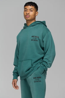 LES GENS WASHED GREEN HOODIE