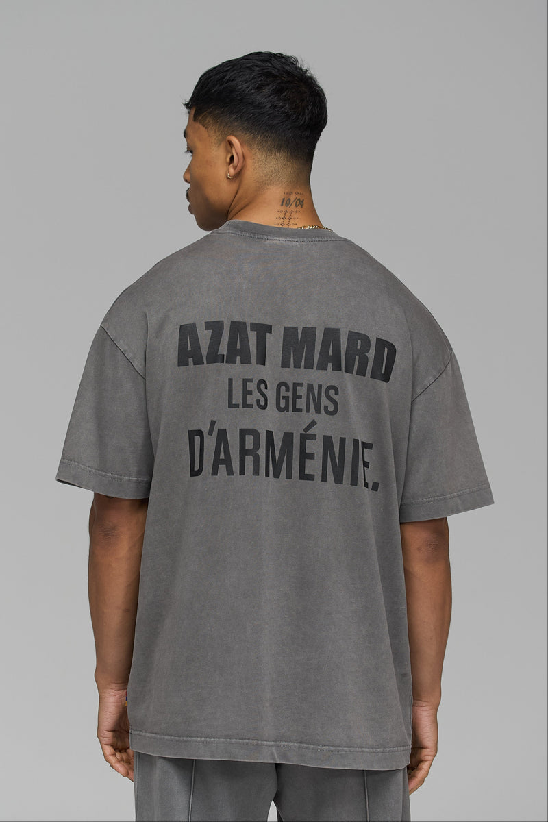 LES GENS WASHED CHARCOAL T-SHIRT
