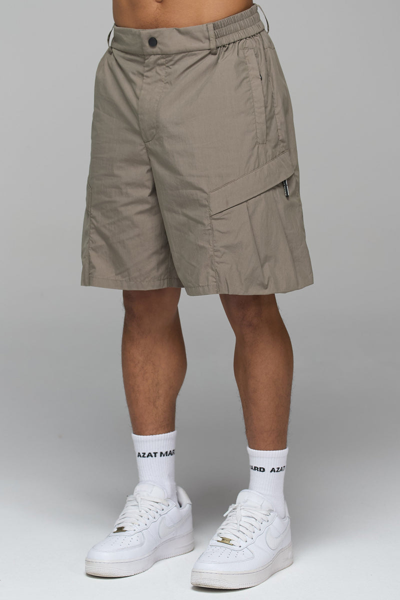 TAUPE TECHNICAL COMBAT SHORTS