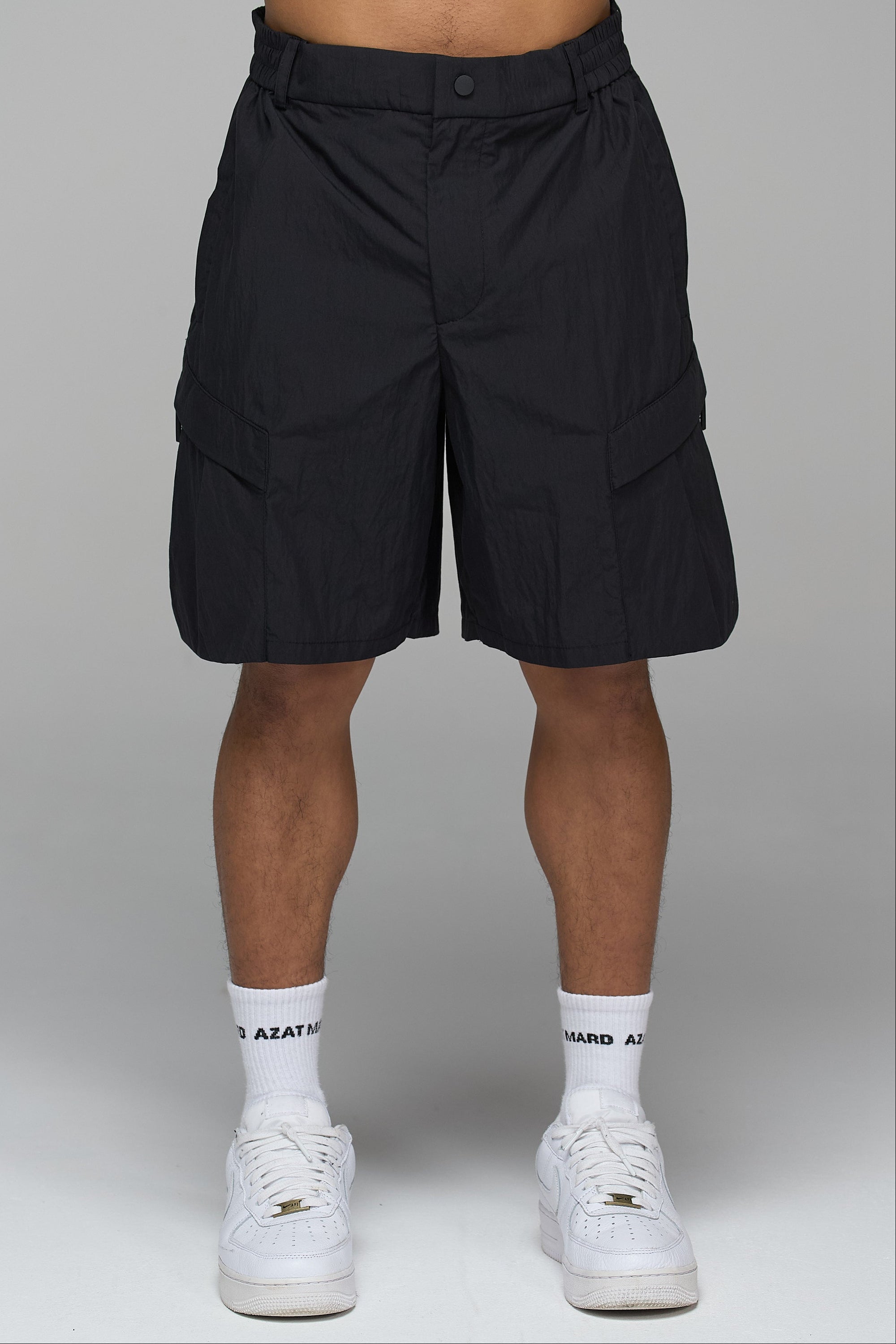 BLACK TECHNICAL COMBAT SHORTS