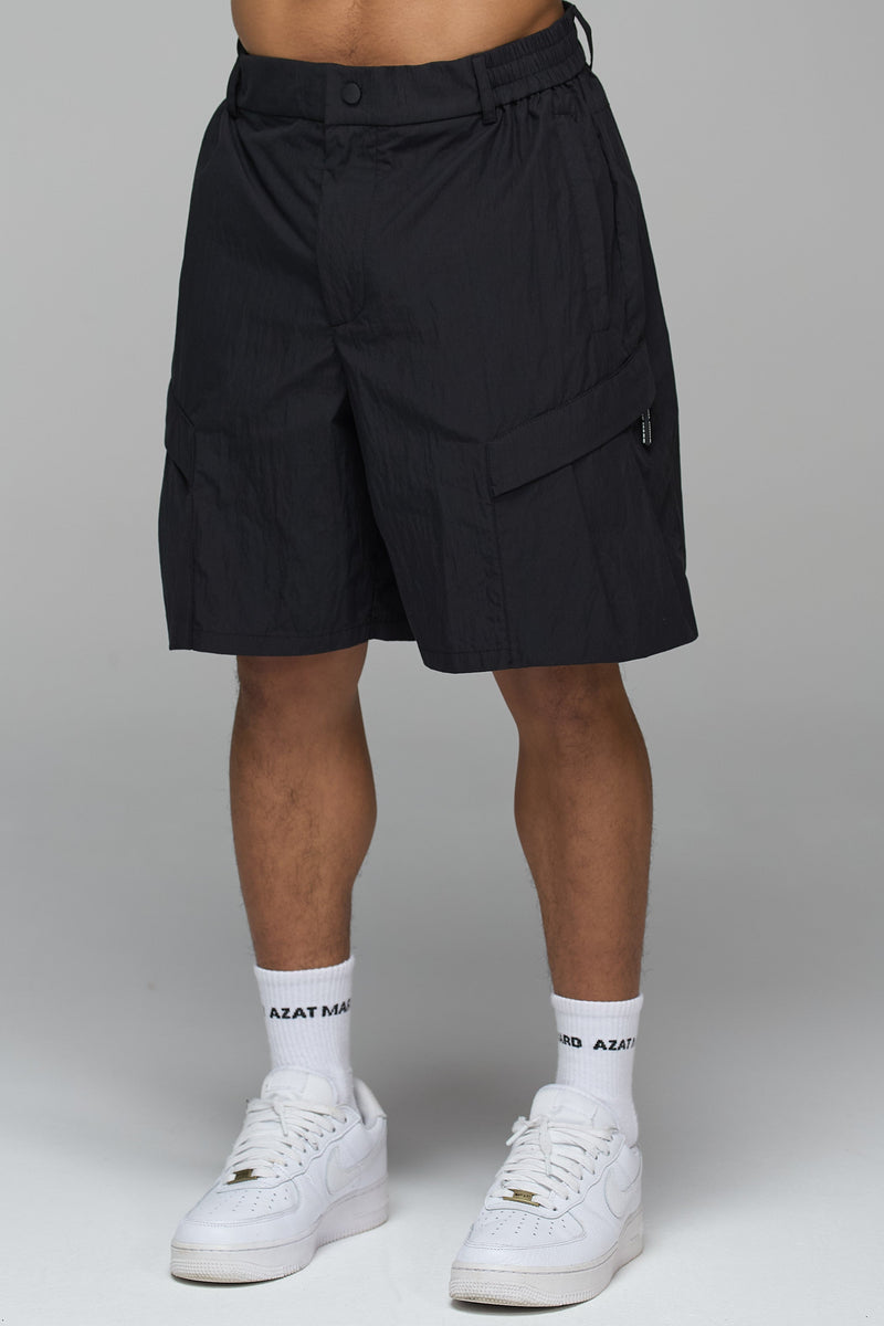 BLACK TECHNICAL COMBAT SHORTS