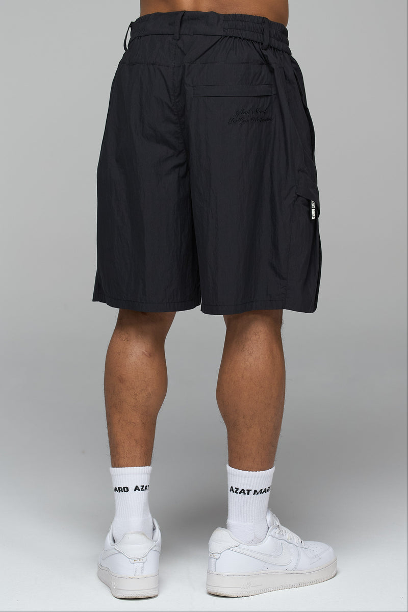BLACK TECHNICAL COMBAT SHORTS
