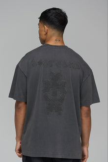 SPECIAL EDITION ARMENIAN KHACHKAR WASHED GREY T-SHIRT