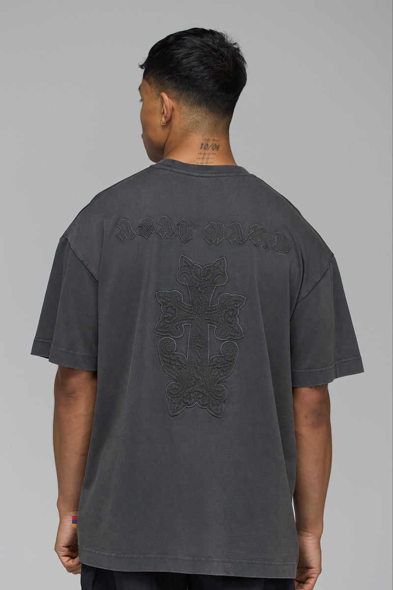 SPECIAL EDITION ARMENIAN KHACHKAR WASHED GREY T-SHIRT