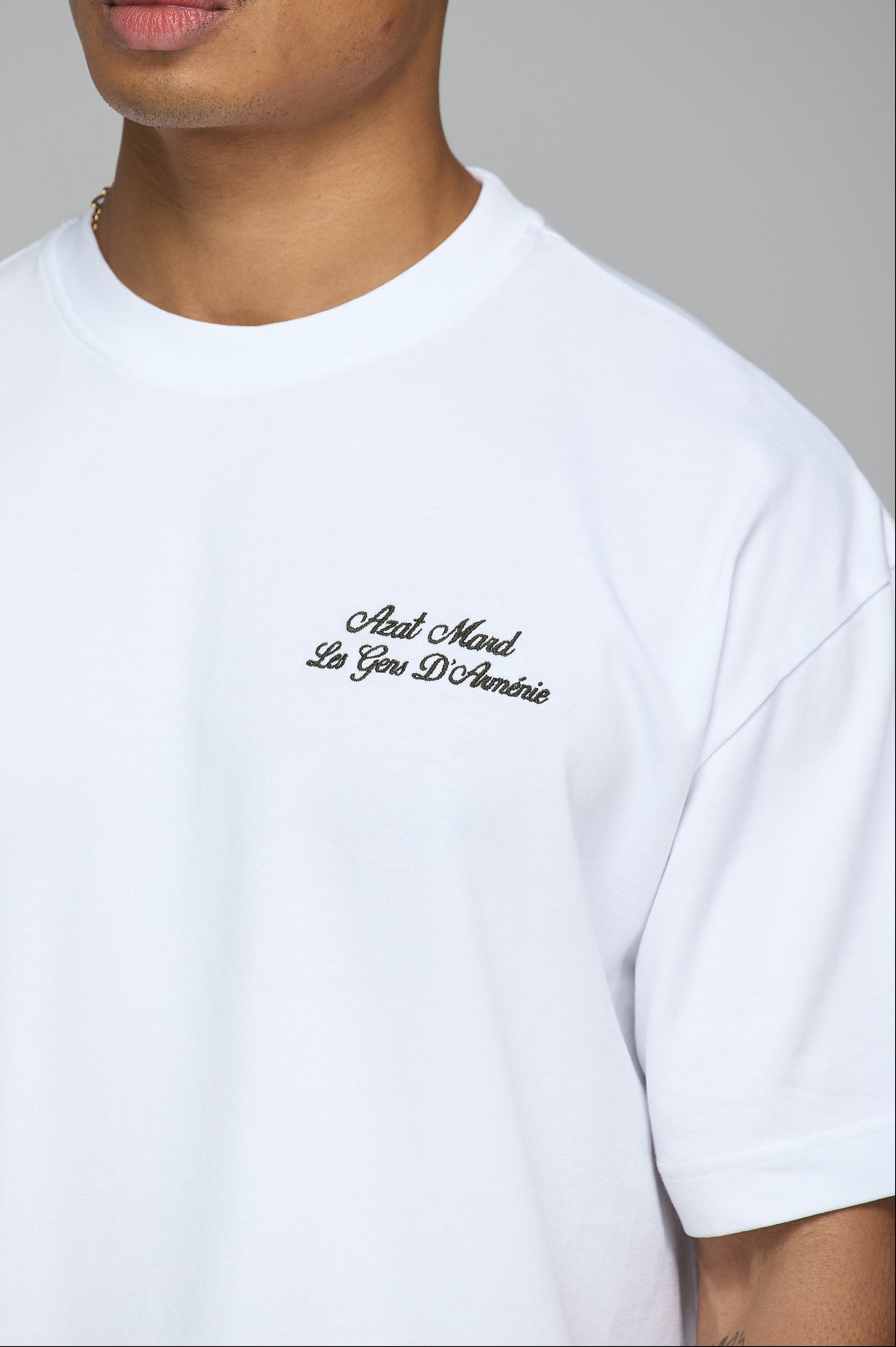 LES GENS SIGNATURE WHITE T-SHIRT