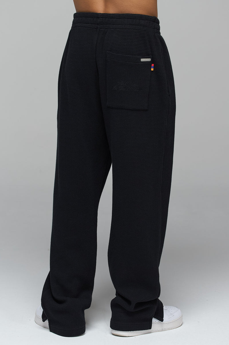 LES GENS SIGNATURE STRAIGHT LEG WAFFLE JOGGERS