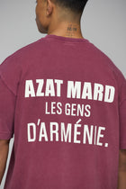 T-SHIRT MARRON DÉLAVÉ LES GENS
