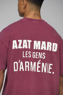 T-SHIRT MARRON DÉLAVÉ LES GENS