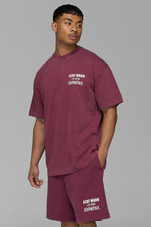 T-SHIRT MARRON DÉLAVÉ LES GENS