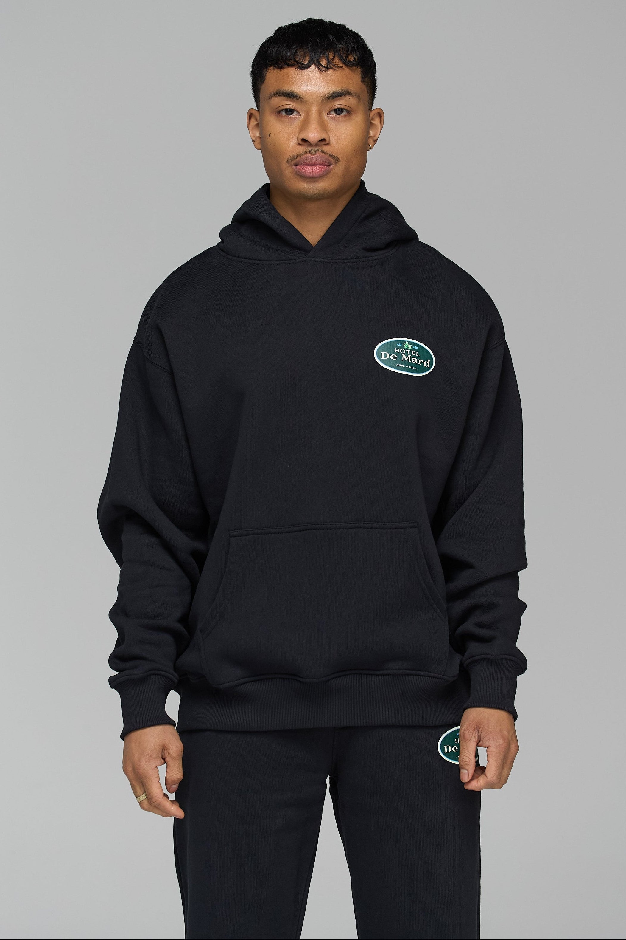 HOTEL DE MARD BLACK HOODIE