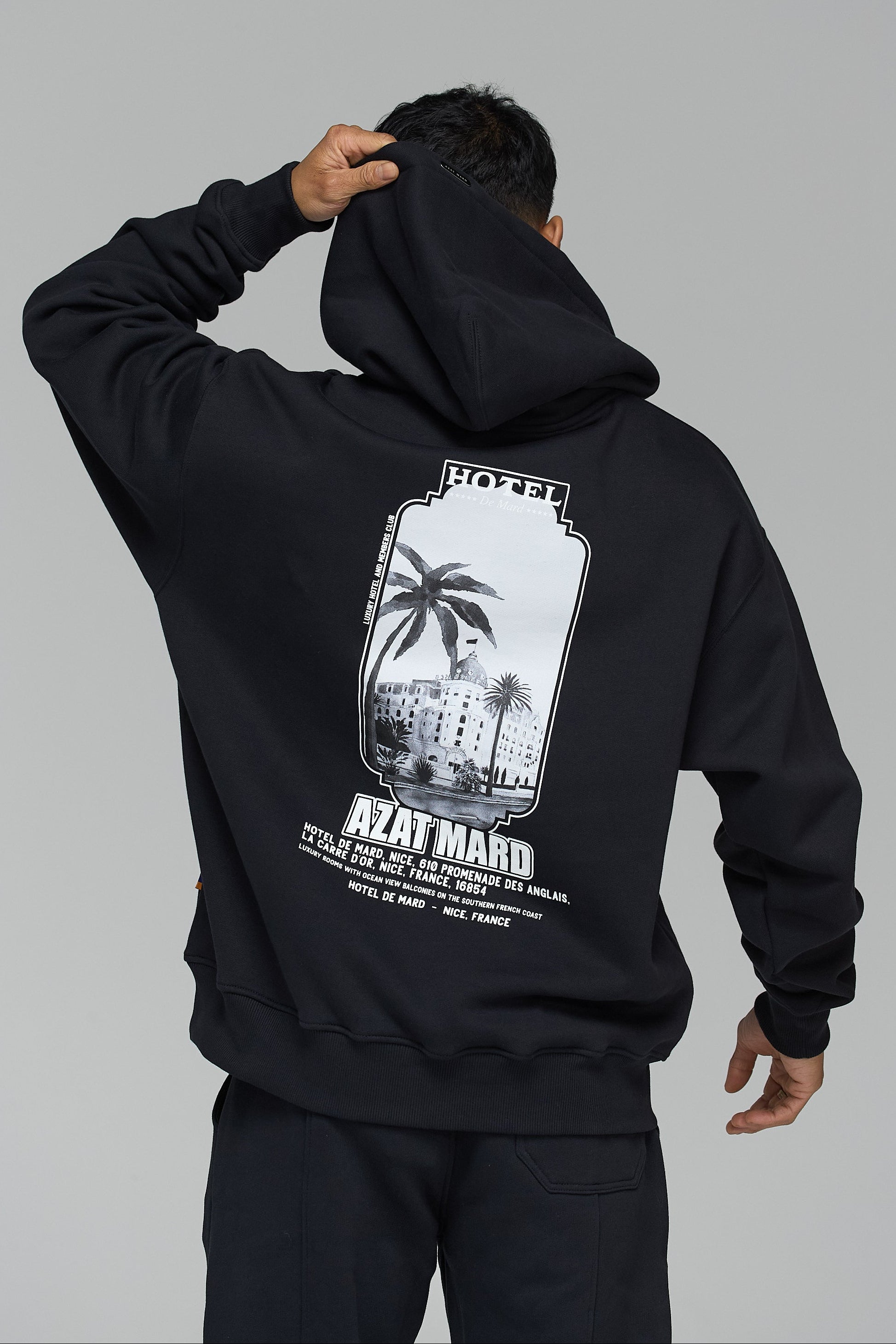HOTEL DE MARD BLACK HOODIE