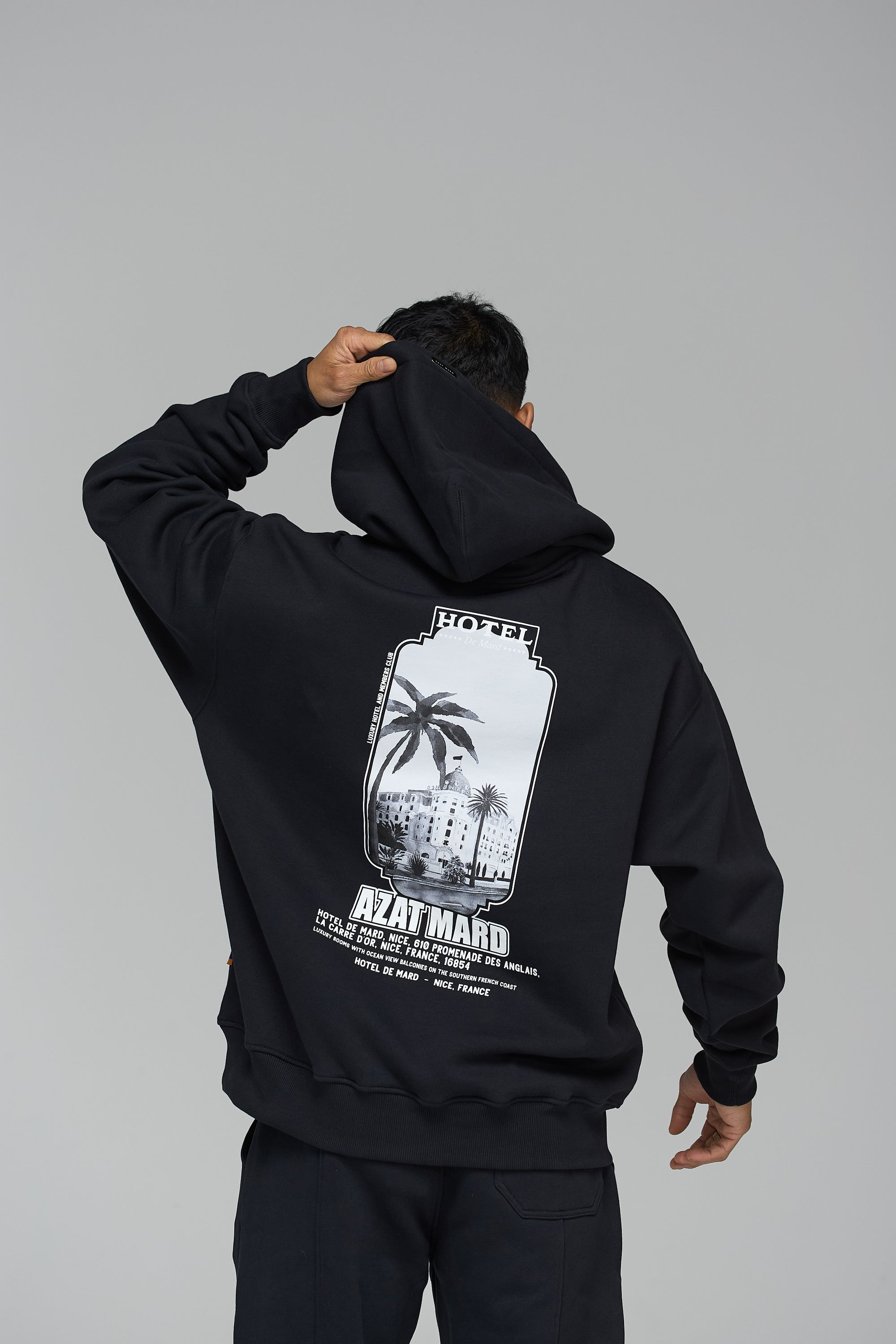 HOTEL DE MARD BLACK HOODIE