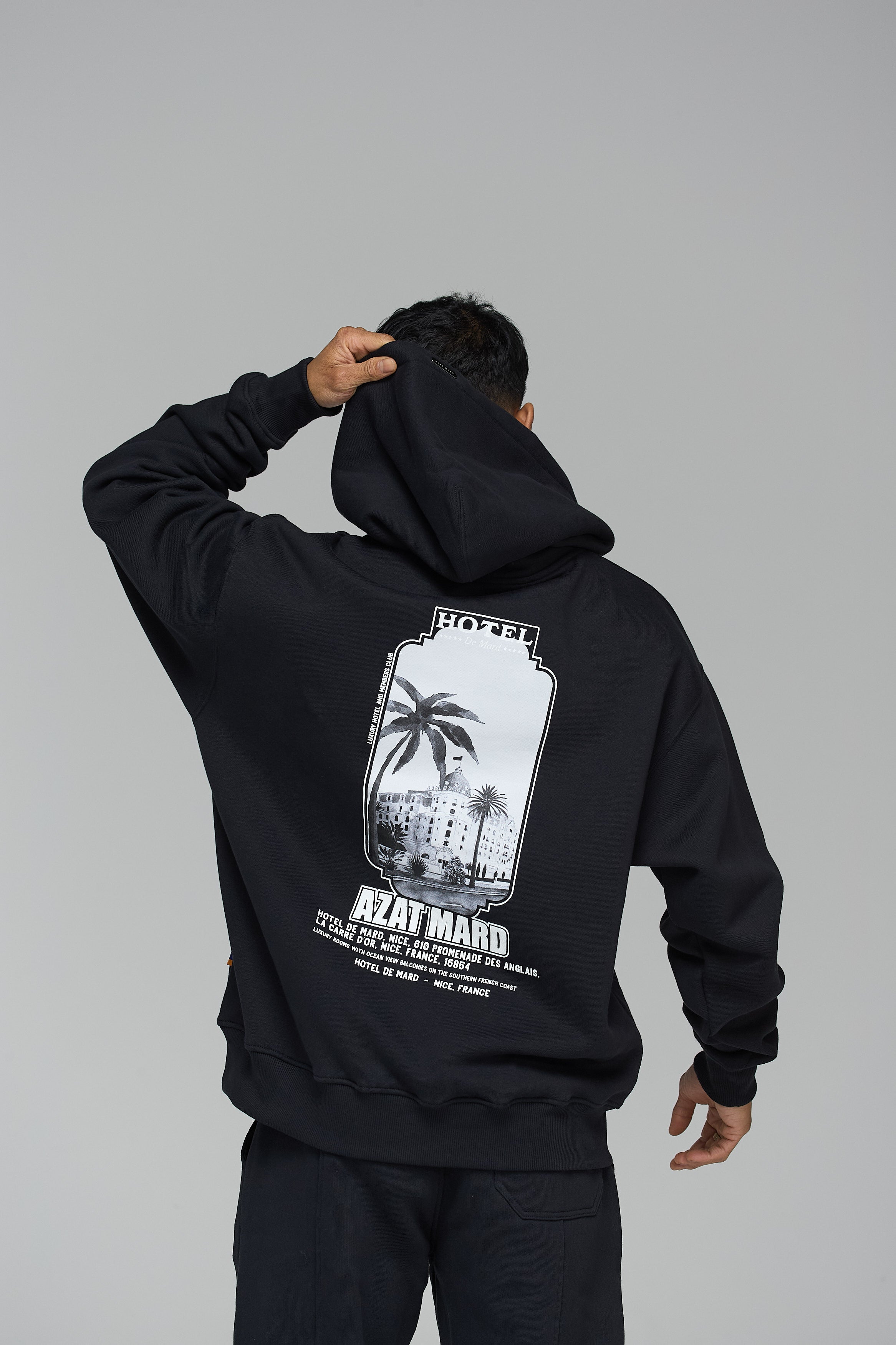 HOTEL DE MARD BLACK HOODIE