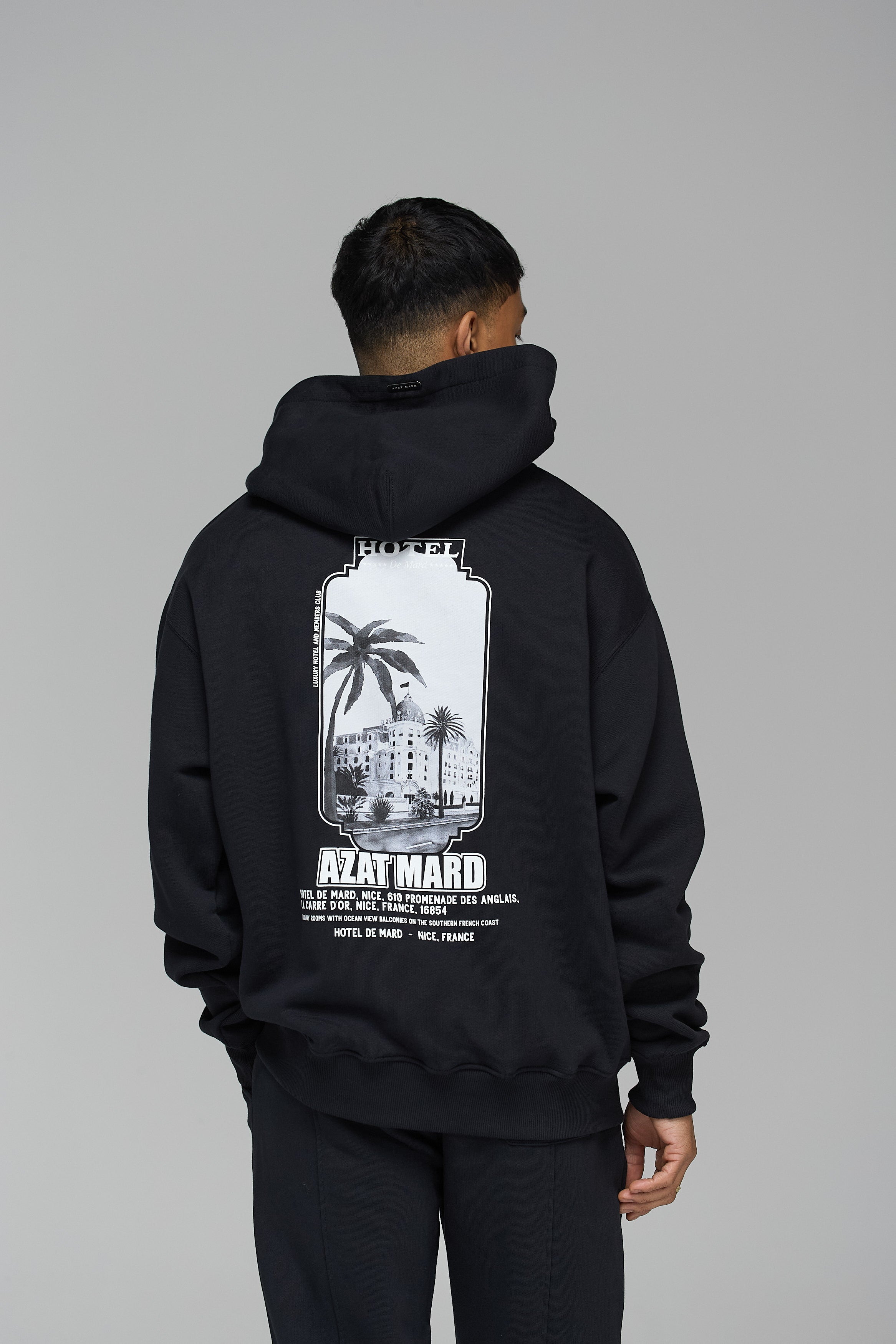 HOTEL DE MARD BLACK HOODIE