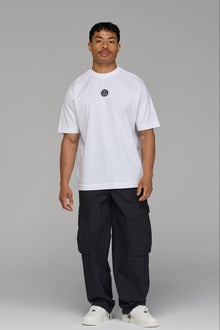 CORE HERITAGE EMBLEM T-SHIRT IN WHITE