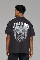 EAGLES OF ARMENIA T-SHIRT IN WASHED BLACK