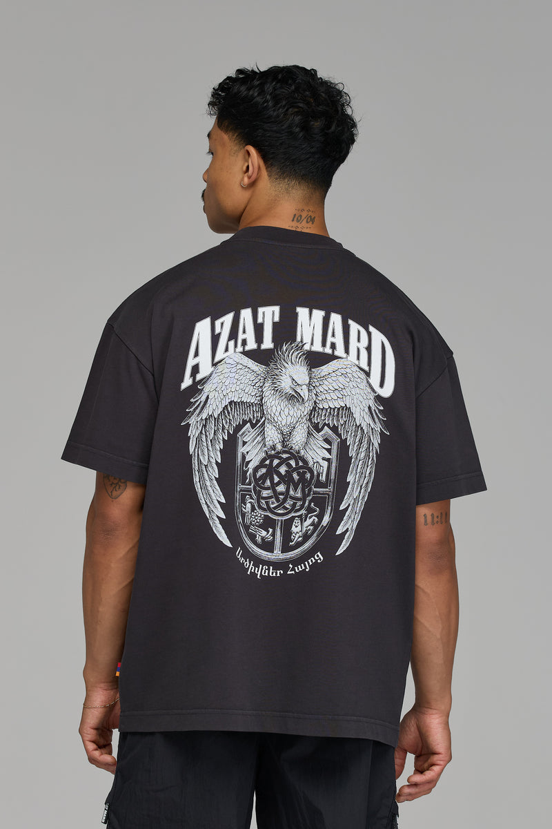 EAGLES OF ARMENIA T-SHIRT IN WASHED BLACK