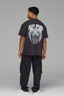 EAGLES OF ARMENIA T-SHIRT IN WASHED BLACK