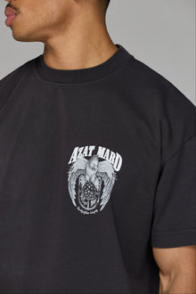 EAGLES OF ARMENIA T-SHIRT IN WASHED BLACK
