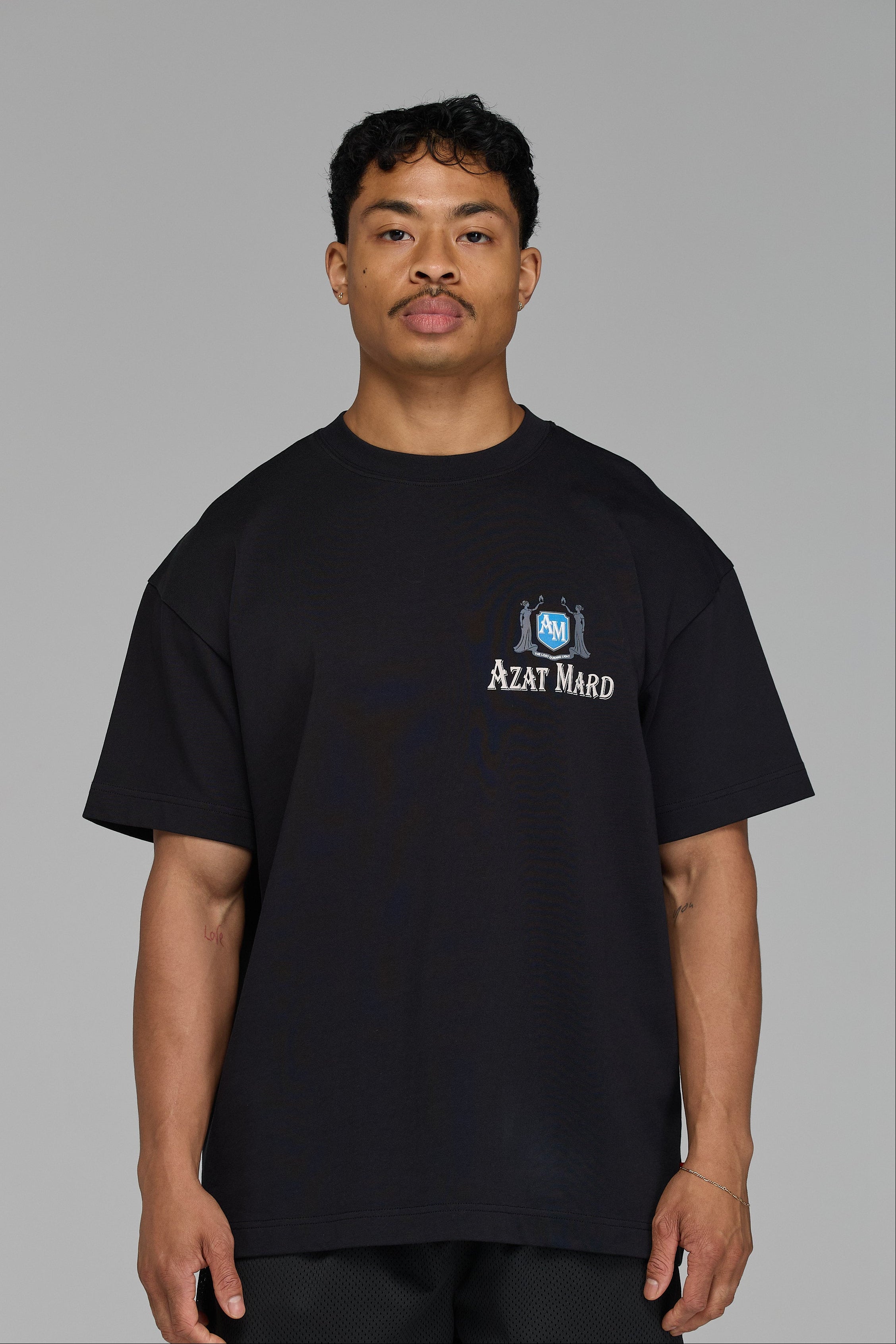 The Lost Guiding Light Black T-Shirt | AZAT MARD
