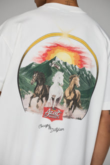 ESCAPE TO DILIJAN VINTAGE WHITE T-SHIRT