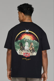 ESCAPE TO DILIJAN BLACK T-SHIRT